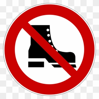 Schuhe Ausziehen Schild Downloaden Und Drucken Clip - Sign - Png Download