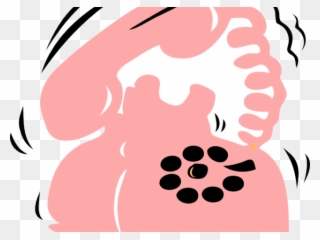 Phone Clipart Cute - Telephone Ringing - Png Download