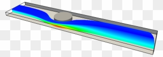 Example Flow In A Microchannel With A Pillar - Circle Clipart