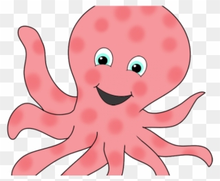 Octopus Clipart Girly - Transparent Background Octopus Clipart - Png Download