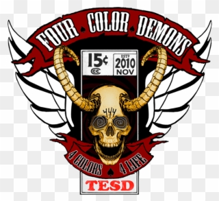 Four Color Demons - Tell Em Steve Dave Logo Clipart