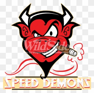 Speed Demons Cartoon Devil - Winking Devil Clipart