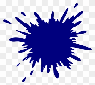 Blue Splash Clip Art At Clker Com - Dark Blue Splash Png Transparent Png
