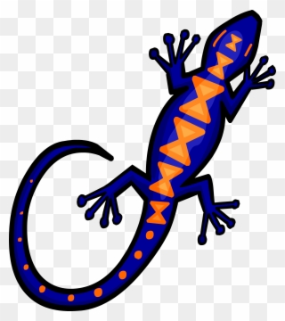 Wall Gecko Sprite 002 - Openclipart - Png Download