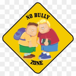 No Bully Zone Caution Poster - Bullying Clipart