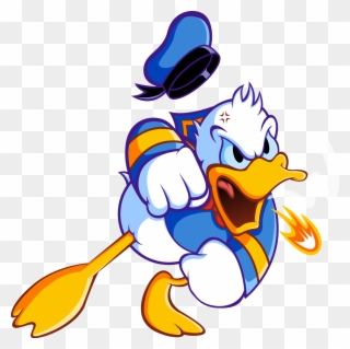 S Floyd Times Are Changin Approaching - Angry Donald Duck Cartoon Clipart