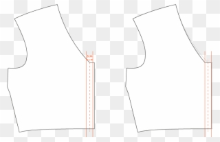 Take Your Front Bodice Piece And Draw A Line Parallel Clipart