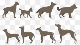Dog Breed Silhouette - Brown German Shepherd Dog Clipart