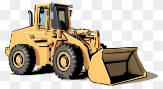 Jpg Freeuse Library Bulldozer Clipart Crane Machine - Heavy Equipment Clipart - Png Download