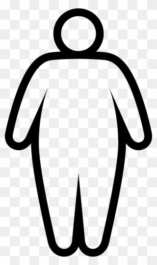 Cbd And Obsessive Compulsive Disorder Figure Image - Outline Of Obese Person Clipart