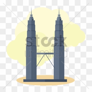 Download Skyscraper Clipart Petronas Towers World Trade - Petronas Towers Cartoon - Png Download