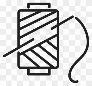 Spool Of Thread Rubber Stamp - Sewing Clipart