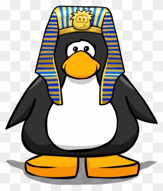 Hats Clipart Pharaoh - Club Penguin Wearing Hat - Png Download
