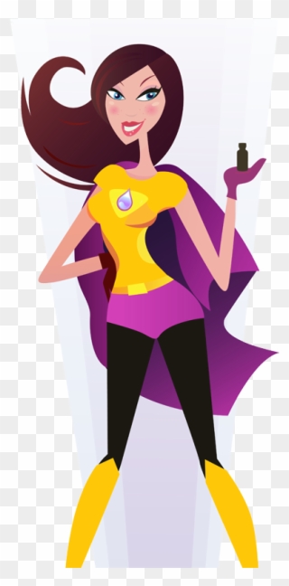 Hi My Name Is Robin And I'm A Super Oily - Superwoman Vector Clipart