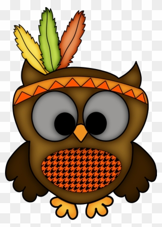 Clipart Owl Thanksgiving - Thanksgiving Owl - Png Download