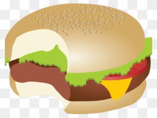 Hamburgers Clipart Bite - Burger Bite Clipart - Png Download
